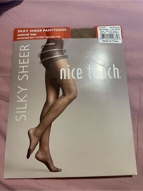 Sears Nice Touch Silky Sheer Pantyhose - Neutral/Tan